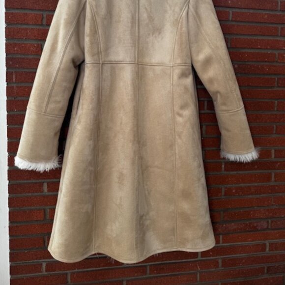 Mango NWT Shearling Lined Coat - Size L - Picture 4 of 7